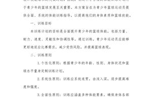  如何利用大数据分析制定高效的篮球训练方案